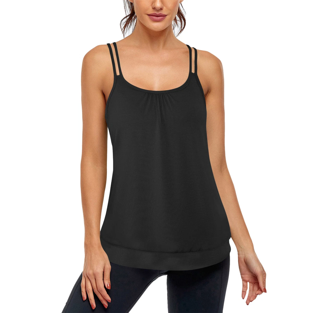 Workout spaghetti hotsell strap tank top