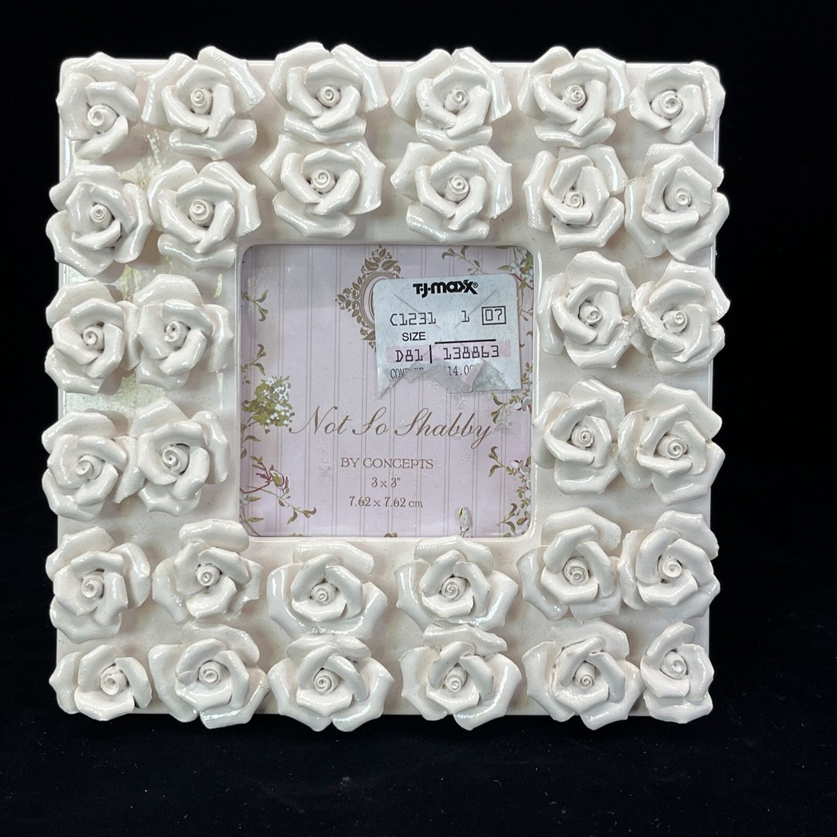 Not So Shabby by Concepts Porcelain 3x3 Photo Frame Capodimonte