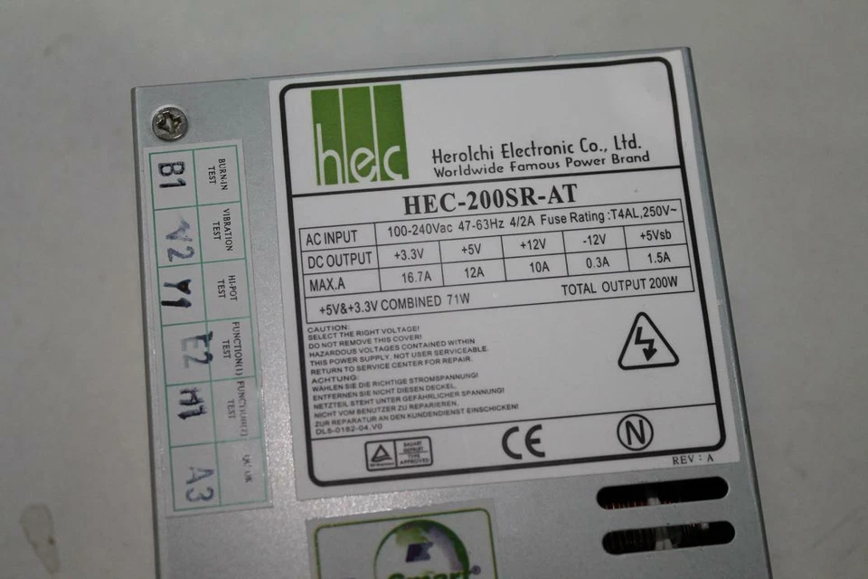 Alimentation Électrique Flex ATX HEC 200W HEC-200SR-AT PFC Guadalinfo - Photo 4/4