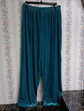 Vintage Maggie Sweet Women's Elastic Waist Pants Green Size Petite Large