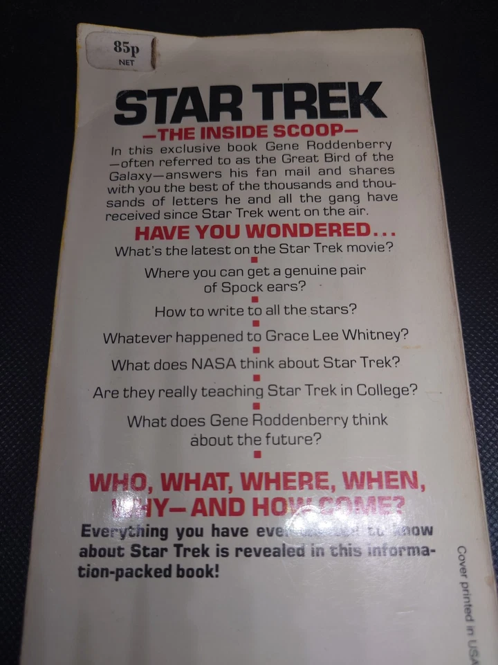 Letters to Star Trek, Sackett, Susan Sci-Fi First edition 1977 damaged - Image 4 of 4