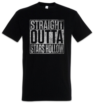 Straight Outta Stars Hollow Herren T-Shirt Lorelai Gilmore Rory Sign Symbol Logo