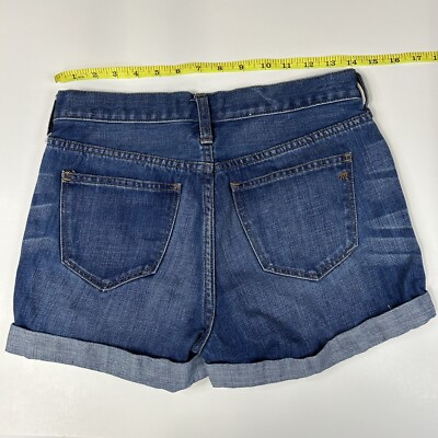 Madewell Women's 24 Jean Short Shorts Dark Wash Blue Denim C1737