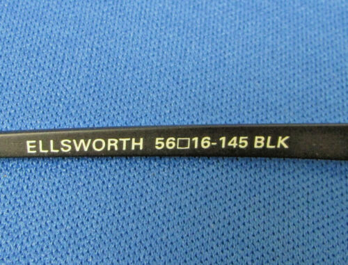 Genuine Gargoyles Mens Ellsworth Black Eyeglasses (56-16-145) with Hard Case New - Picture 3 of 9