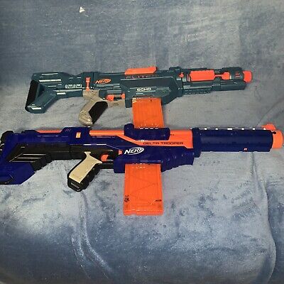 NERF Gun - ELITE 2.0 ECHO CS-10 with Barrel Stock And Delta Trooper Lot