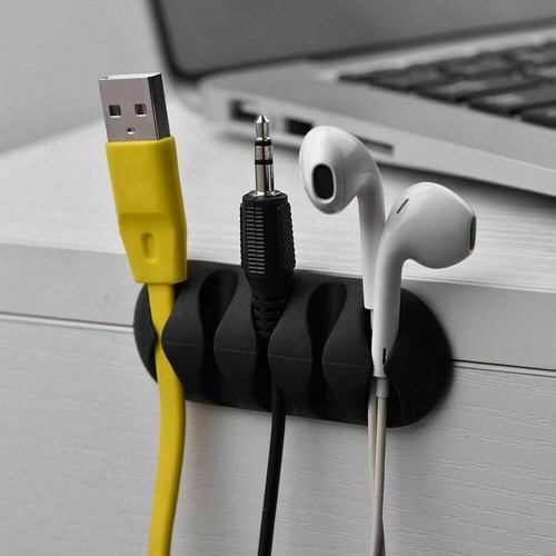 Câble filaire clips plomb chute support chargeur USB rangement support organisateur de bureau - Photo 11/13