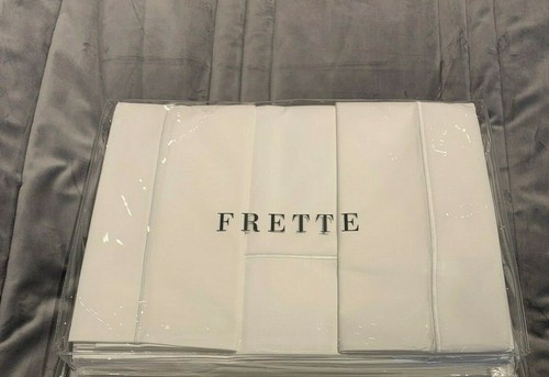 FRETTE ONE BOURDON CAL KING 4-TEILIGES BLATT-SET PERKAL WEISS/WEISS - Bild 3 von 4
