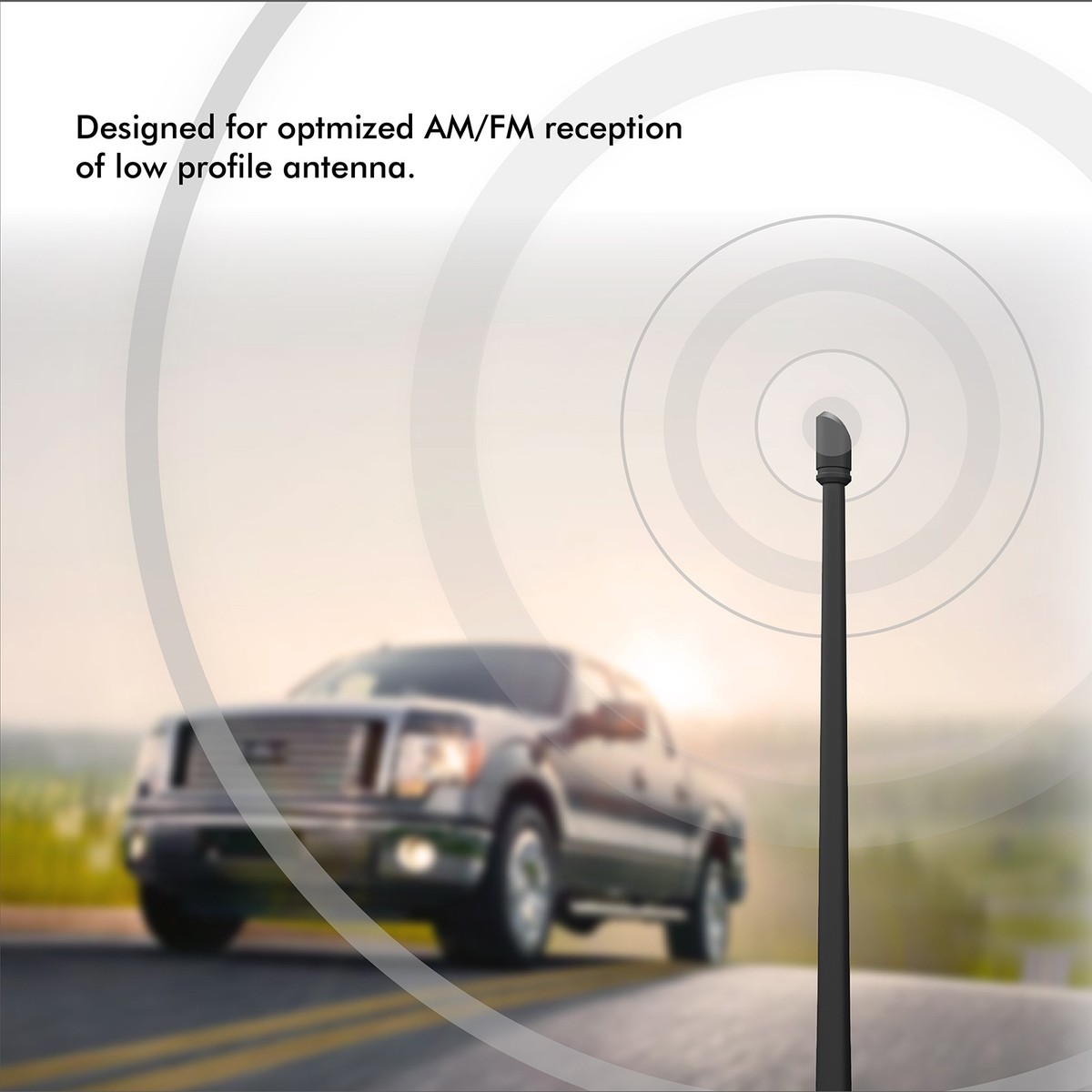 2017 Ram 1500 Antenna Rydonair 13" Flexible Rubber Antenna - Direct Fit For 2012-2024 Dodge Ram 1500 (Black) Rydonair Antenna - Foto 9