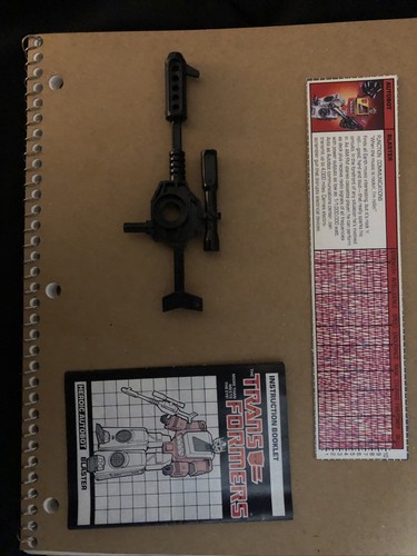 Blaster ohne Figur Bedienungsanleitung, Stat Gun Vintage Hasbro G1 Transformers