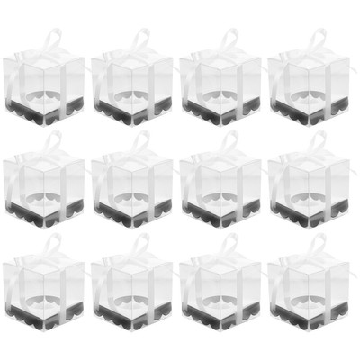 Hooqict Transparente Geschenkboxen 5,1 X 5,1 X 5,1 Cm, 50 Stück – Für Gastgeschenke, Süßigkeiten & Deko
