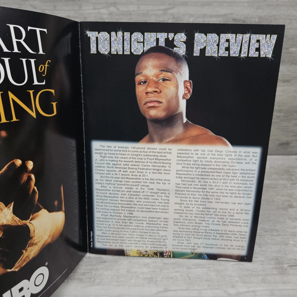 Floyd Mayweather Vs Carlos Hernandez Boxing Program May 26 2001 - Image 4 of 4