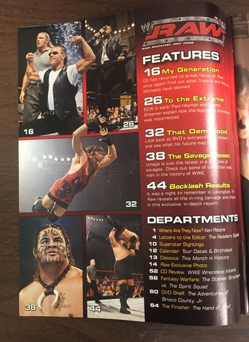 WWE RAW Magazine July 2006 Shawn Michaels Triple H Are You Ready? ECW DX - Picture 2 of 6