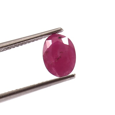 1.80 CT Johnson Mines Heated Natural CERTIFIED Ruby Oval Loose Gemstone Cut