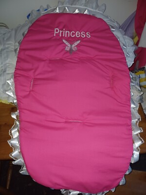 Handmade baby Frilly Princess pram liner