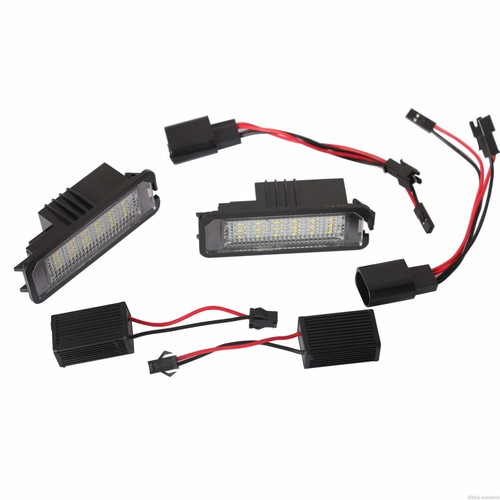 2 luci targa LED VW Polo 6R 6C numero auto targa luce - Foto 4 di 5