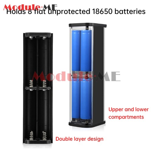 Transparent 8x18650 Battery Box DIY Kit Fast Charging Mobile Power Bank Case - 第 6/26 張圖片