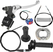 Mini Bike Throttle Assembly Kit + Mini Bike Drum Brake Lever for Coleman