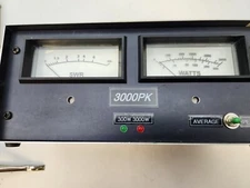 RADIOCRAFT  3000PK RF POWER AND SWR METER 3000 WATT, 1.8-54MHZ NO COUPLER