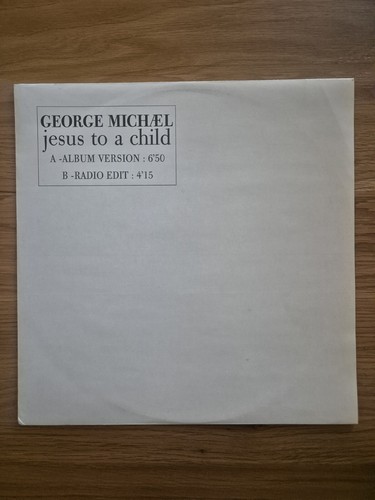 RARE George Michael Jesus To A Child 12" Promo France 1996 Vinyl Record