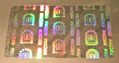 100 Personal Security Badge ID Overlay Hologram #5001 Tamper Proof Security Pass
