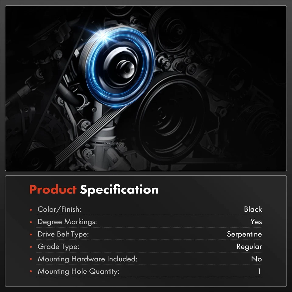 Equilibrador armónico para Toyota Camry RAV4 Sienna Highlander Lexus ES300h Scion tC Foto 3 de 4