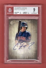 CLINT FRAZIER 2014 BOWMAN INCEPTION PROSPECT AUTOGRAPH AUTO BGS 9 INDIANS YANKEE