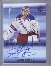 15-16 2015-16 SP AUTHENTIC MARTIN BIRON SIGN OF THE TIMES AUTO MB RANGERS