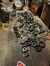 Big Pile Of Cv Carburetor + Parts Shovelhead Sportster Stock Oem Rebuilder Lot!