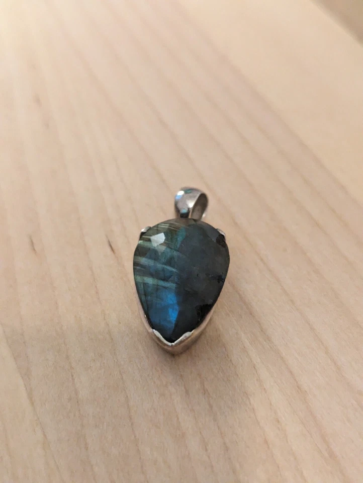 Anhänger 925 Sterlingsilber Labradorit in einer ausgefallenen bestes Geschenk - Bild 4 von 4