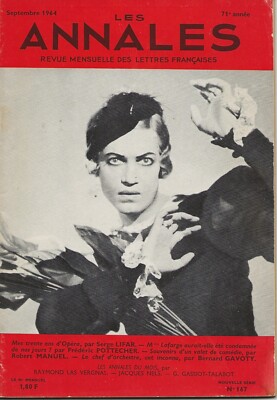 REVUE LES ANNALES 1964 ANMERKUNG AUTOGRAMM SERGE LIFAR ROBERT MANUEL BALLET