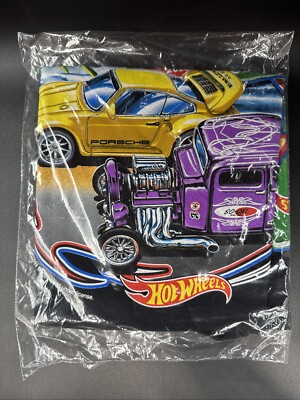 2024 Hot Wheels LAX 38th Convention PORSCHE FORD SHIRT BLACK LADIES XL X LARGE