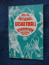 1951-52 NBA Record Book! RARE! BxZZ. *AUCTION ENDS ON 30th