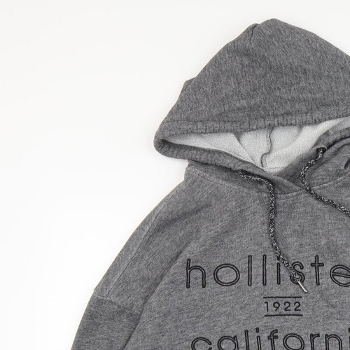 Suéter con capucha Hollister gris algodón para hombre talla XS - Imagen 5 de 12