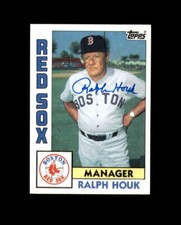 Ralph Houk Hand Signed 1984 Topps Boston Red Sox Autograph