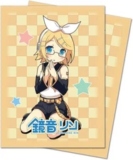 Official Hatsune Miku "Kagamine Rin Megane" Deck Protector Sleeves Multicolor 