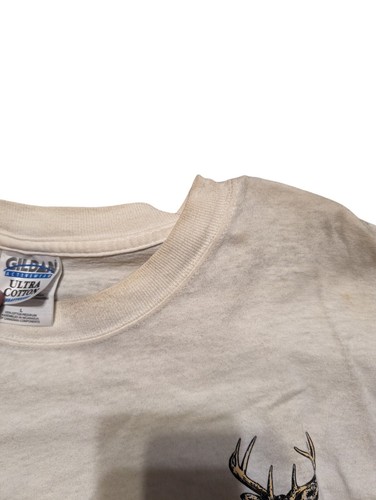 Vintage The Buck Stops Here Hunting T shirt Size Large 90s - Picture 6 of 6
