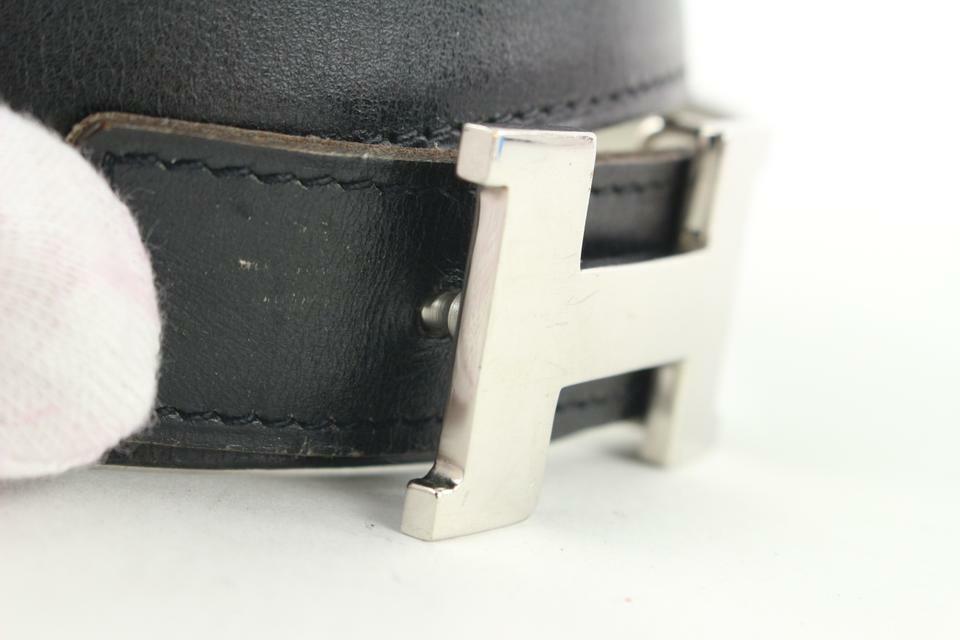 Hermès 24mm Reversible H Logo Belt Kit Silver Constance  39H0R Silver Hermes H Belt Replica Hermès 24mm Reversible H Logo  main image 3