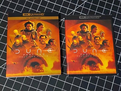 Brand New Dune Part II 4K ULTRA HD Movie w/slipcover Zendaya Timothee Chalamet