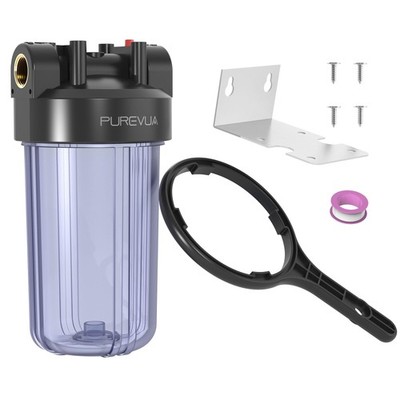 PWT10 Whole House Water Filter Housing, Fits 10  x 4.5  Big Blue , Inline Pre...