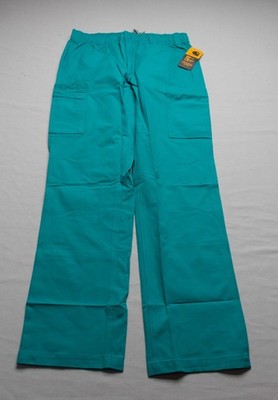 Carhartt Mens Force Essentials Straight Leg Cargo Scrub Pant AP2 Teal Blue Small