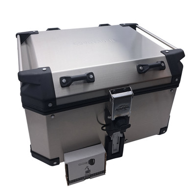 Topcase Koffer, Kappa KVG480A K Voyager 48L, Aluminium Natur, MONOKEY