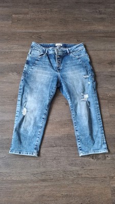 Lindex Jeans Gr. 36 S  blau 3/4 Hose Shorts kurz Capri Bermuda used Look 