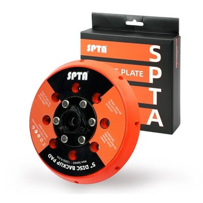 SPTA 1Pc 5/6 Inch Hook Loop Sanding Back Plate 5/16''-24 Thread for DA Polisher