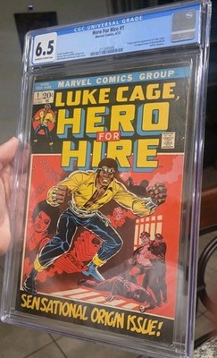 CGC 6.5 Marvel Hero for Hire #1 (1972) Luke Cage Origin 1st Appearance Key App 