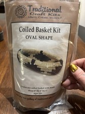 Traditional Craft Kits Coiled Basket Kit Oval Shape