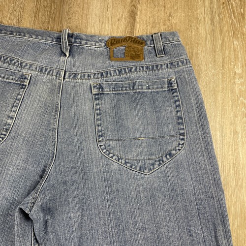 Vtg Y2K Raw Blue Skater Shorts Mens 44 Baggy Denim 16” Inseam Grunge Wide Leg - Picture 16 of 17