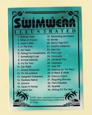 1993 Ujena's Swimwear Illustrated Comic Images Pick from List