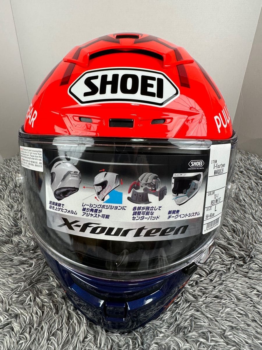 x-14 Marquez 6 Mサイズ Shoei x-14 絶版品 未使用 SHOEI X-14