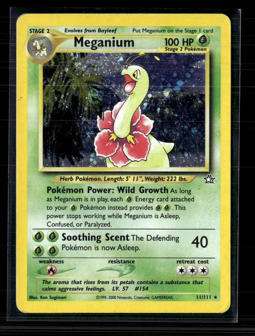 Pokemon 2000 Neo Genesis Meganium Holo #11/111