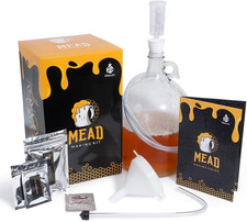 Honey Mead Making Kit with Yeast and Starter Home Brew Accessories, Reusable, St